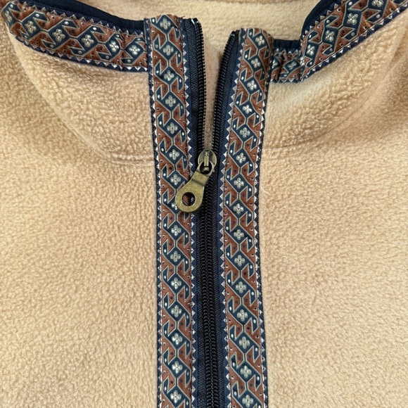 Vintage 90s Woolrich Sherpa Fleece Oversized Half Zip Pullover - Picture 2 of 5